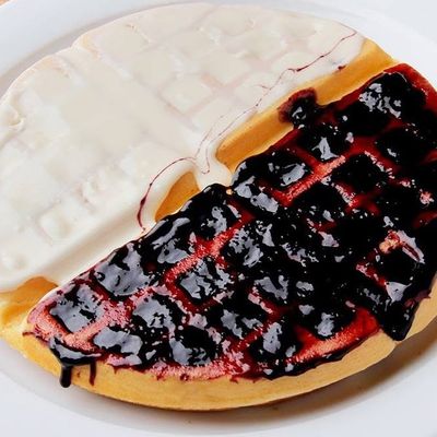White Berry Waffle