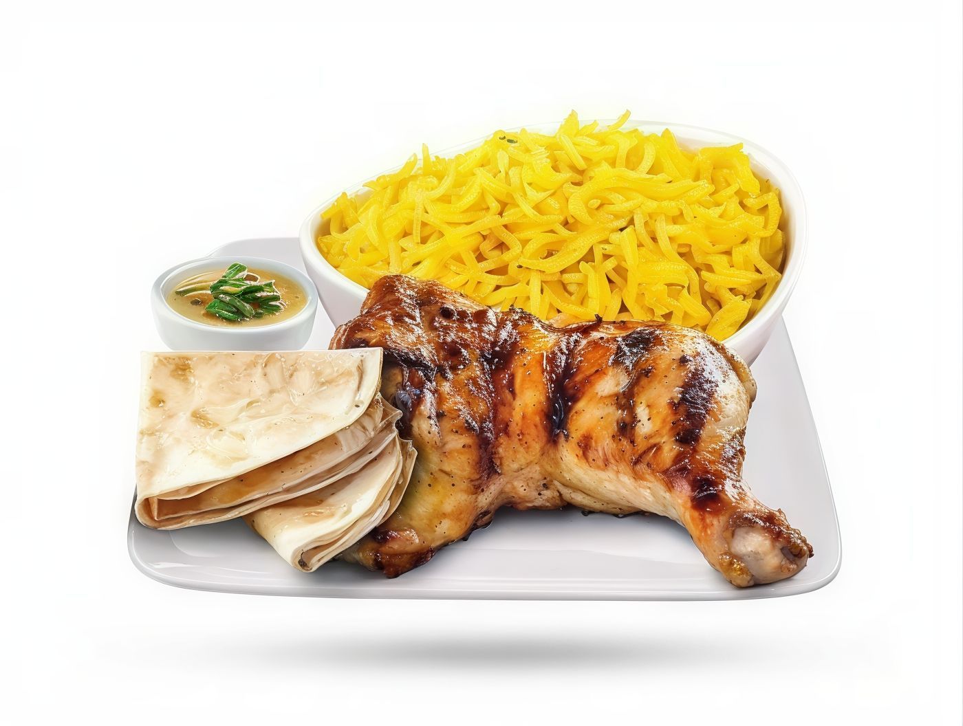 Quarter Chicken Thigh Meal