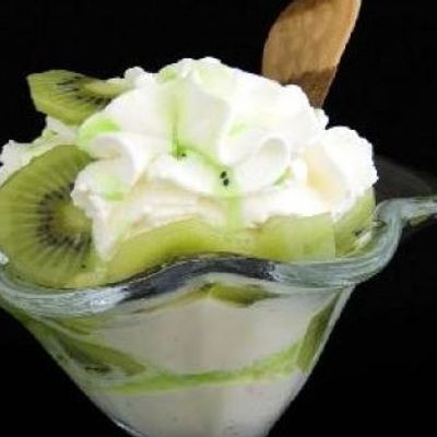 Kiwi with Ice Cream