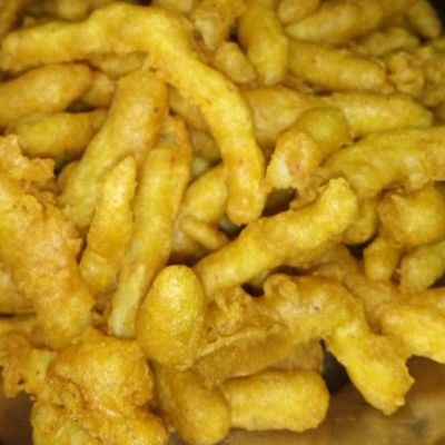 علبة بطاطس جمبري كبيرة