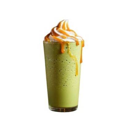 Salted Caramel Matcha Frappe