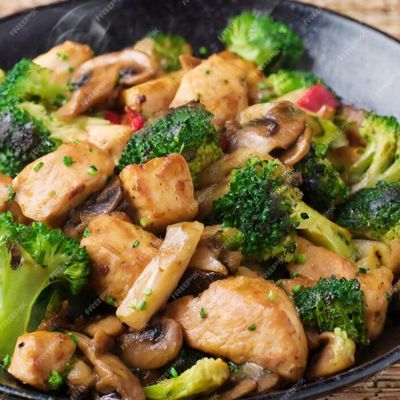 Chicken Broccoli With Mushroom