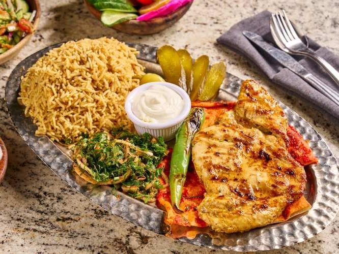 Boneless Grilled Chicken Breast on Charcoal