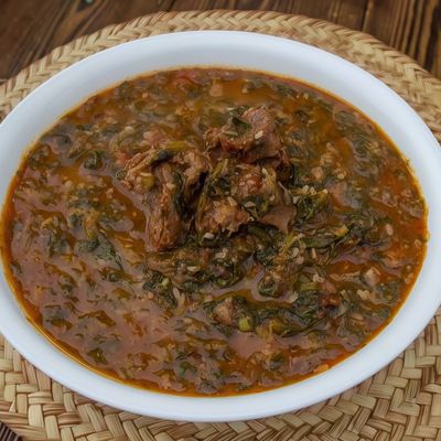 Spinach With Meat