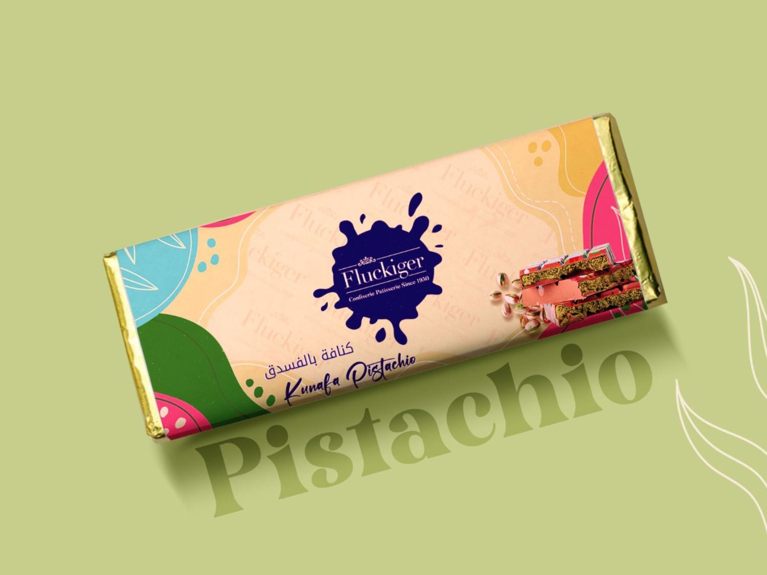 Kunafa Pistachio Chocolate Bar