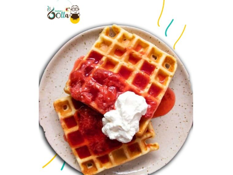 Waffle strawberry