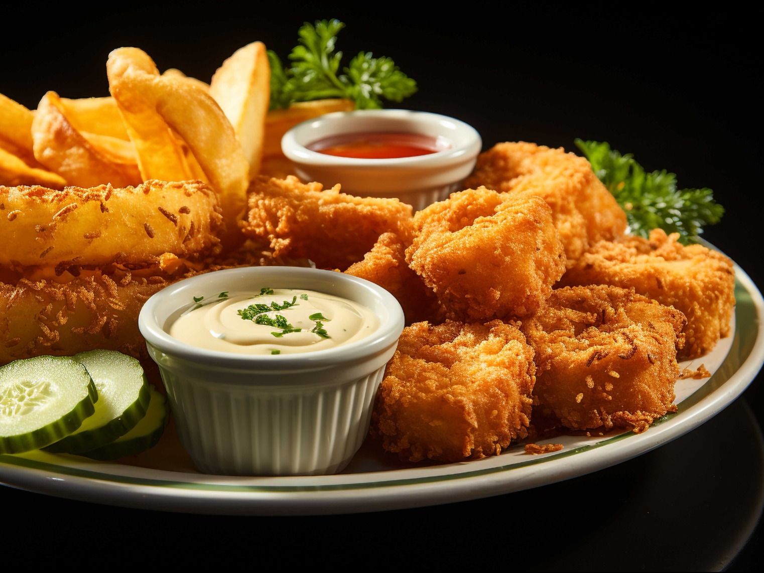 Fish And Chips Dongol Talmoz Meal