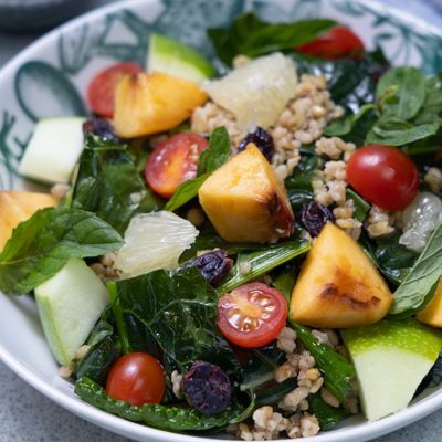 Kale Salad & Freekeh With Fruits (seasonal)