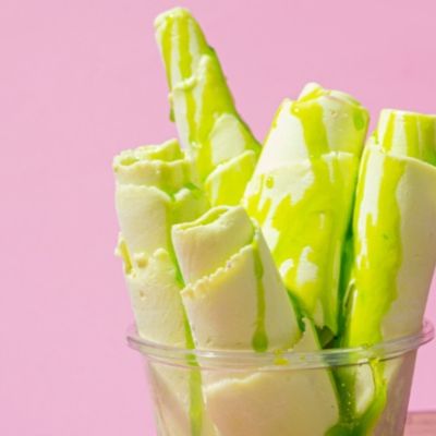 Kiwi Ice Cream Roll