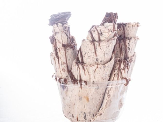 Kit Kat And Brownies Ice Cream Roll