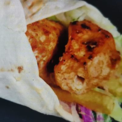 Shish Sandwich Made With Baladi Bread