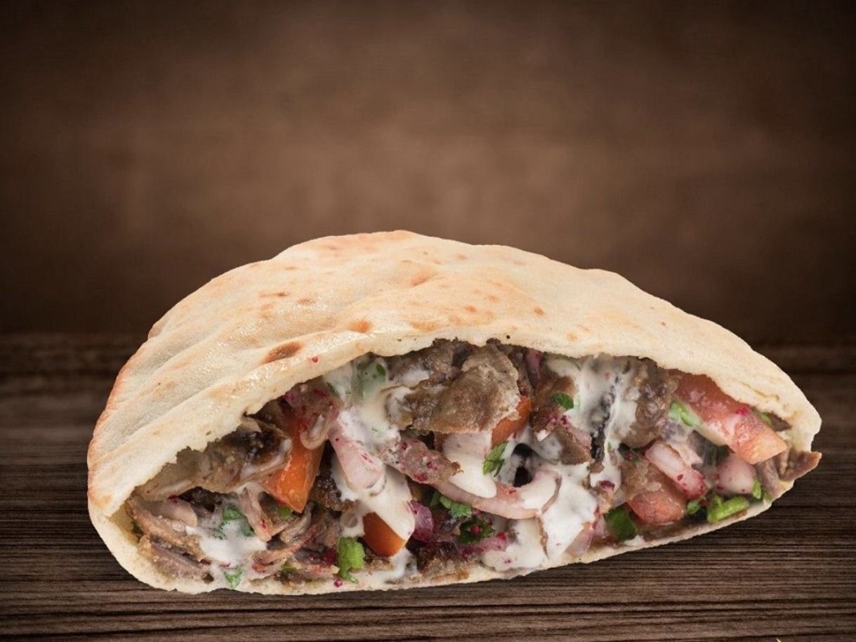 Baladi Bread Shawarma Sandwich