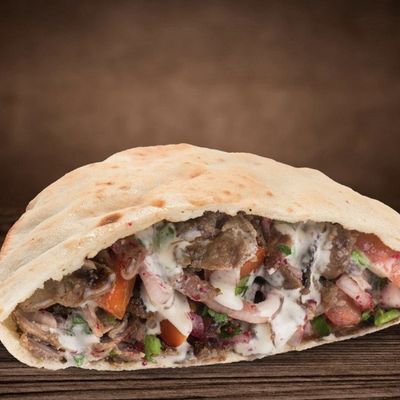 Baladi Bread Shawarma Sandwich
