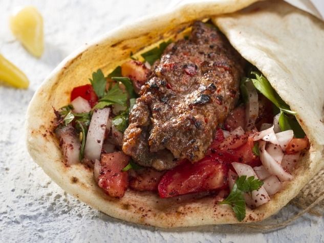 Meat kofta sandwich