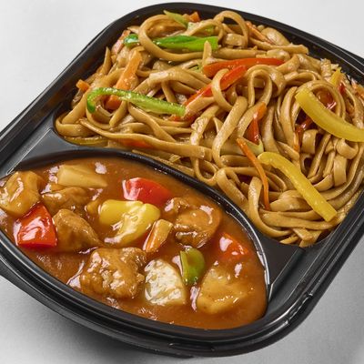 Rice Or Noodles With Sweet Chicken
