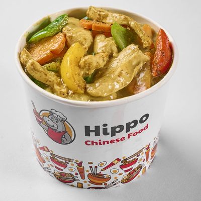 Large chicken curry