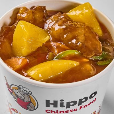 large peach Sweet sour chicken