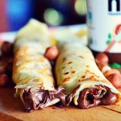 Nutella Chapati With Lotus
