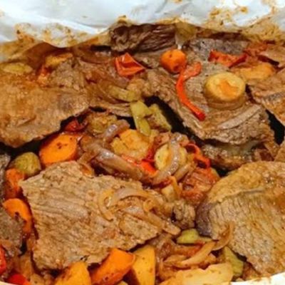 Meat Waraa With Potato's