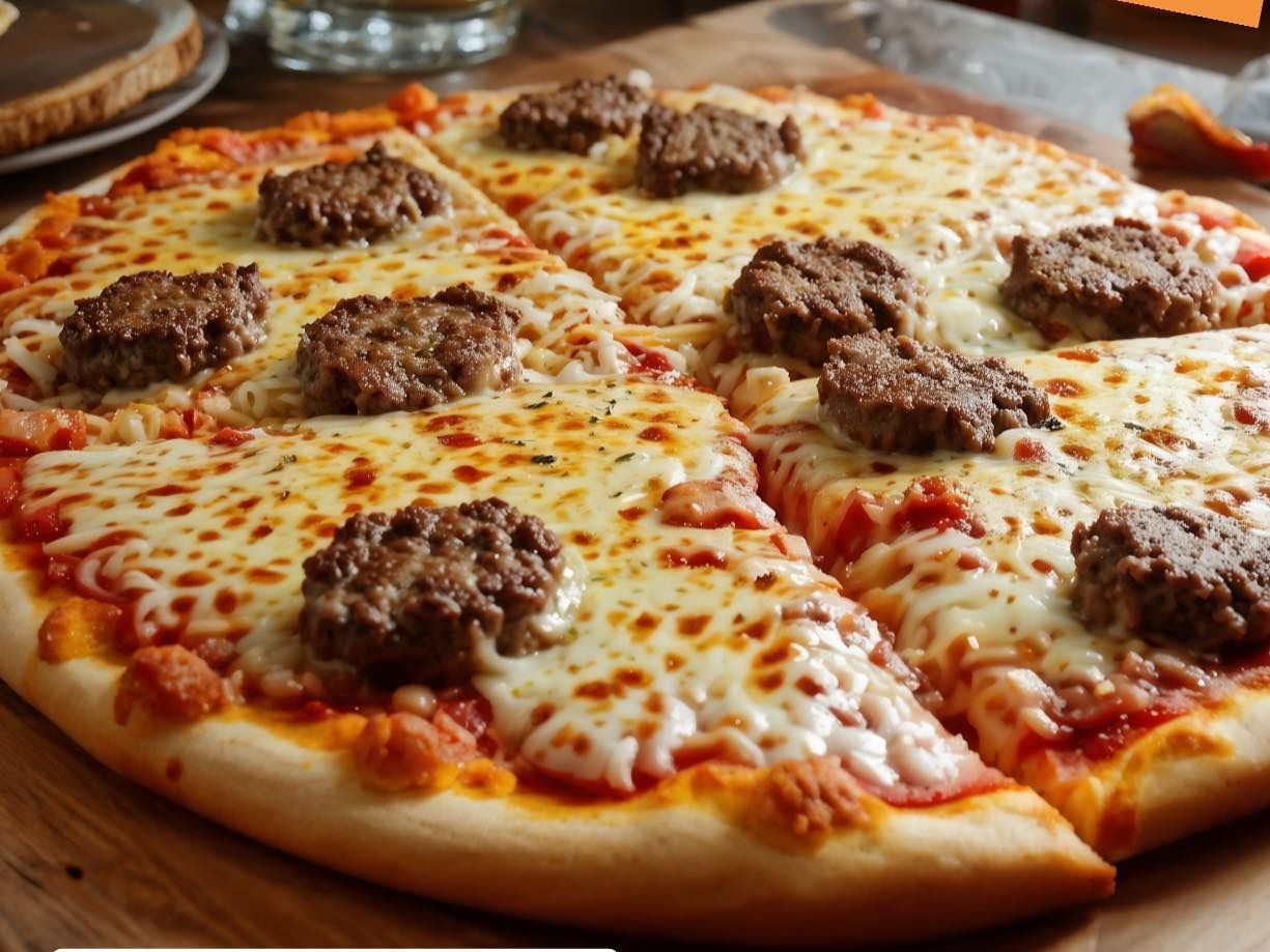 Dairy Free Burger Pizaa