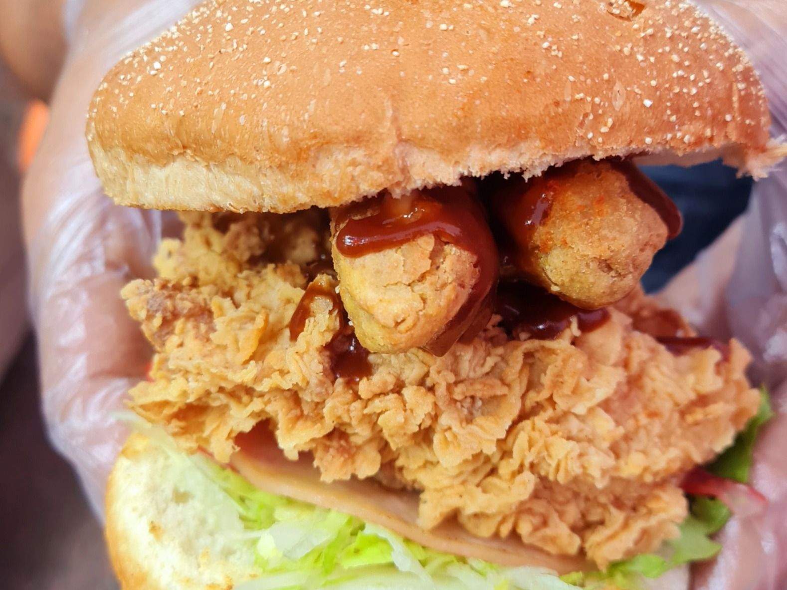 Fried Chicken BBQ Sandwich