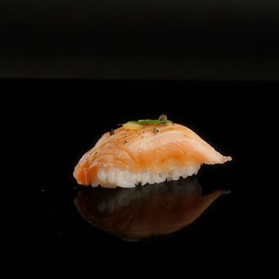 Salmon Tataki Nigiri Sushi