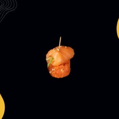 Flaming Salmon Nigiri Sushi