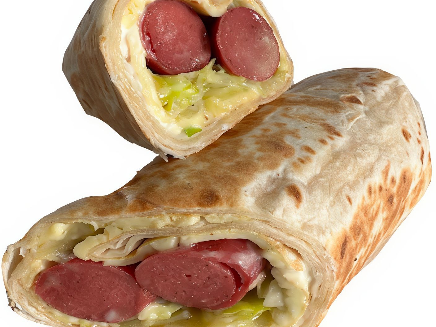 Hot-Dog & Eggs Wrap