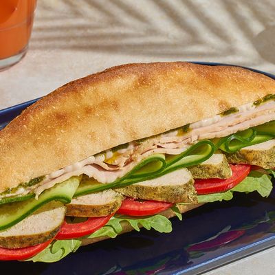 Grilled Chicken And Smoked Turkey Sandwich