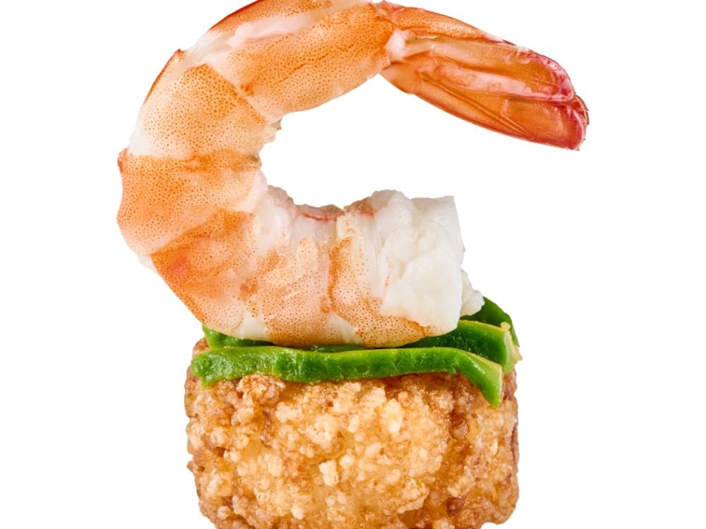 Crispy Rice Nigiri Shrimp Avocdo