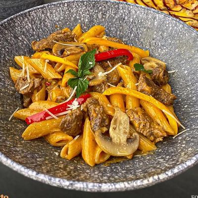 Penne Steak Bites