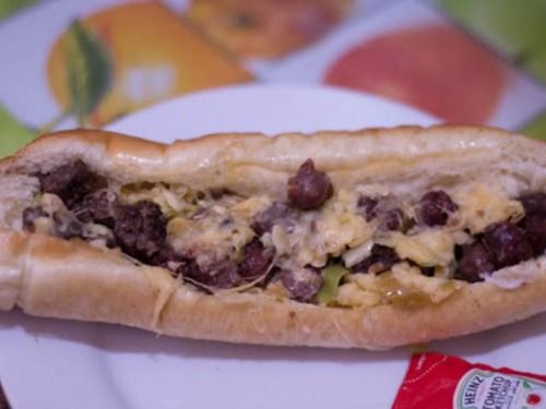 Mexican Sausage Sandwich