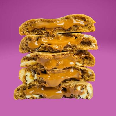 White Chocolate Lotus Stuffed Cookie