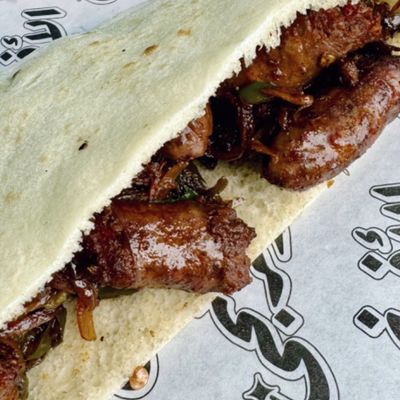 Pomegranate Molasses Sausage Sandwich