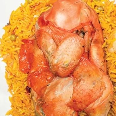 نصف دجاج برياني مع أرز