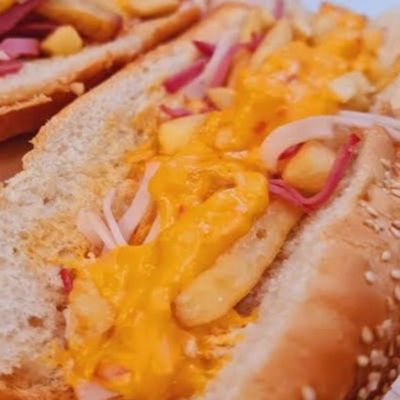 French Fries Sandwich with Cheese
