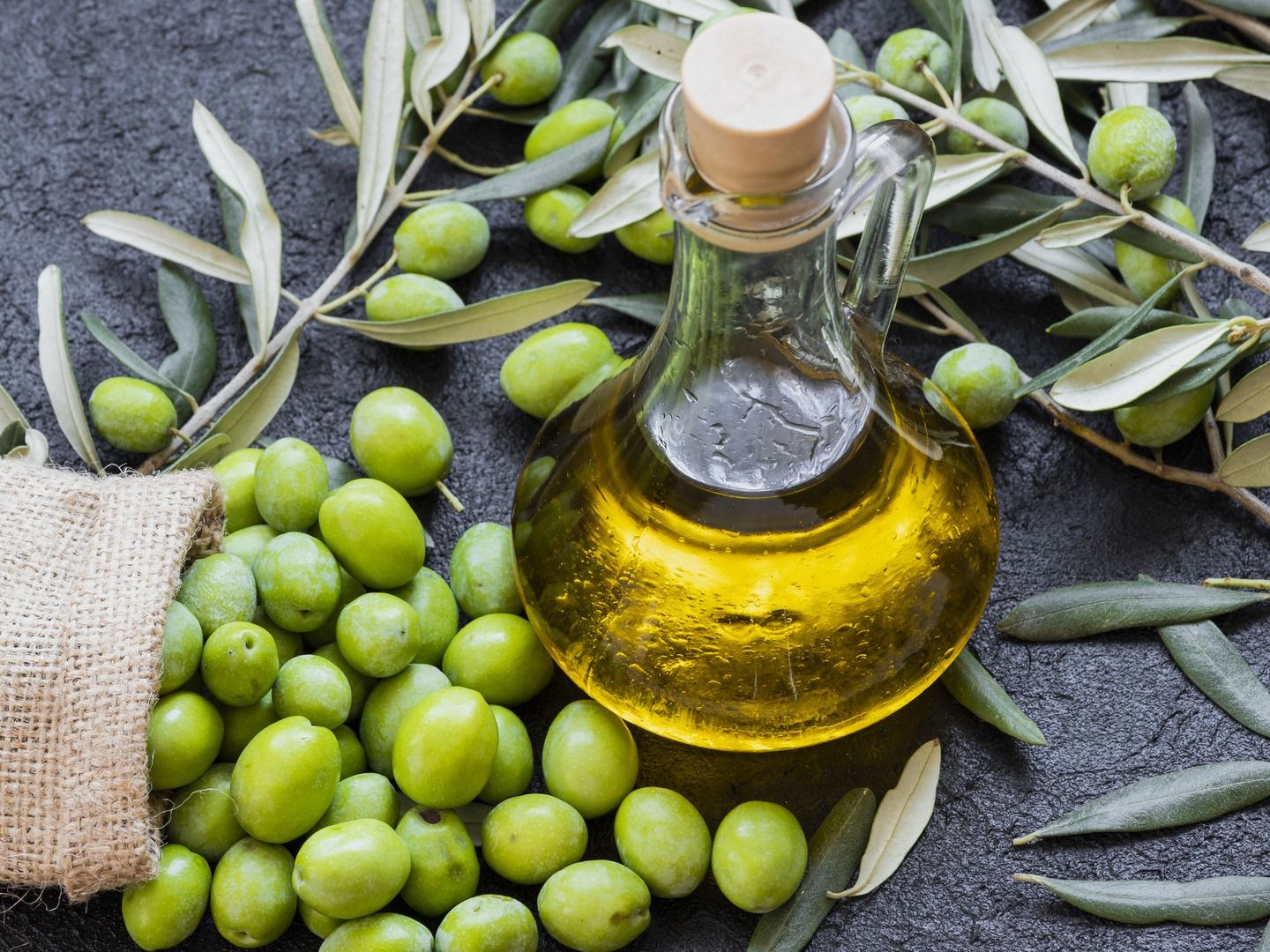 A Quarter Liter Of Fine Olive Oil
