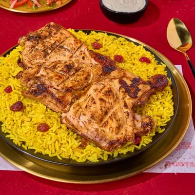 Half A Grilled Chicken Meal