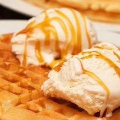 Caramel waffle