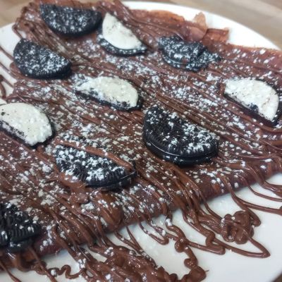 Nutella with Oreo crepe