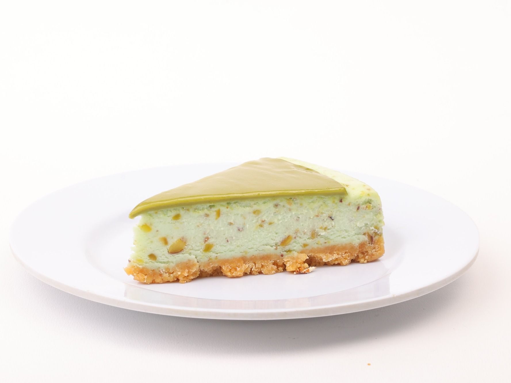 Pistachio Cheesecake Slice