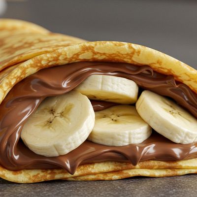 Nutella with banana crepe