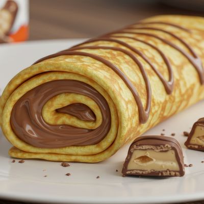 Nutella with Kinder Bueno pieces crepe