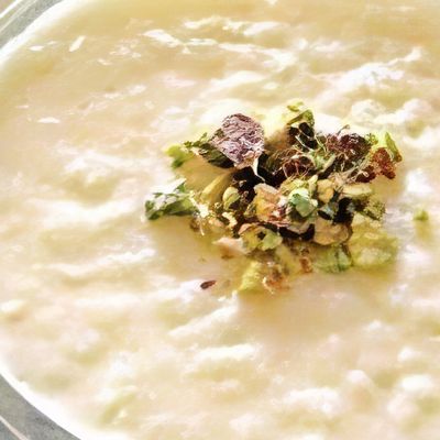 Plain rice pudding