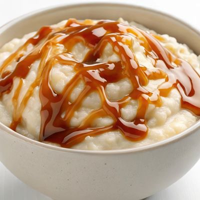 Caramel rice pudding