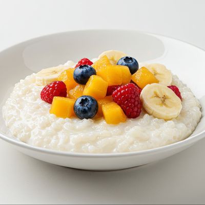 fruits Rice pudding