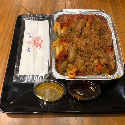 Pasta with sausage casserole