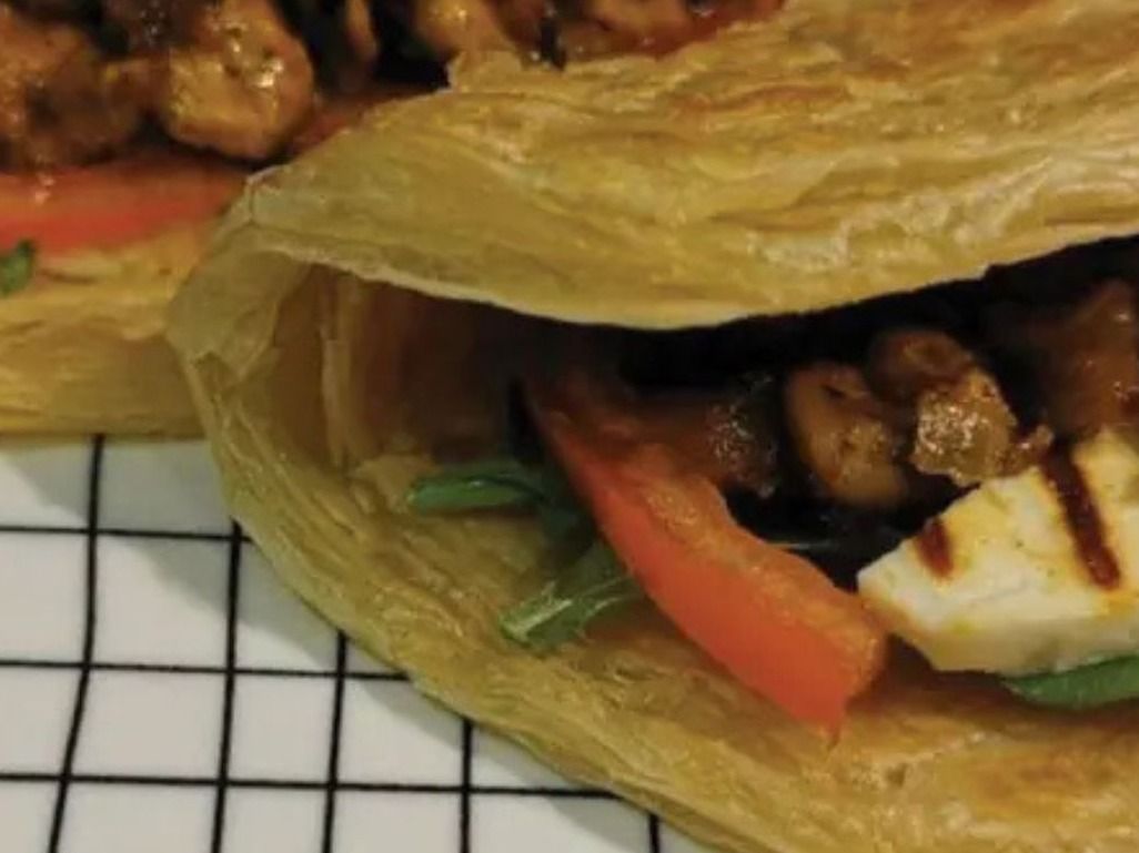 Egg Burger Paratha