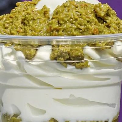 Pistachio Kunafa With Ice Cream