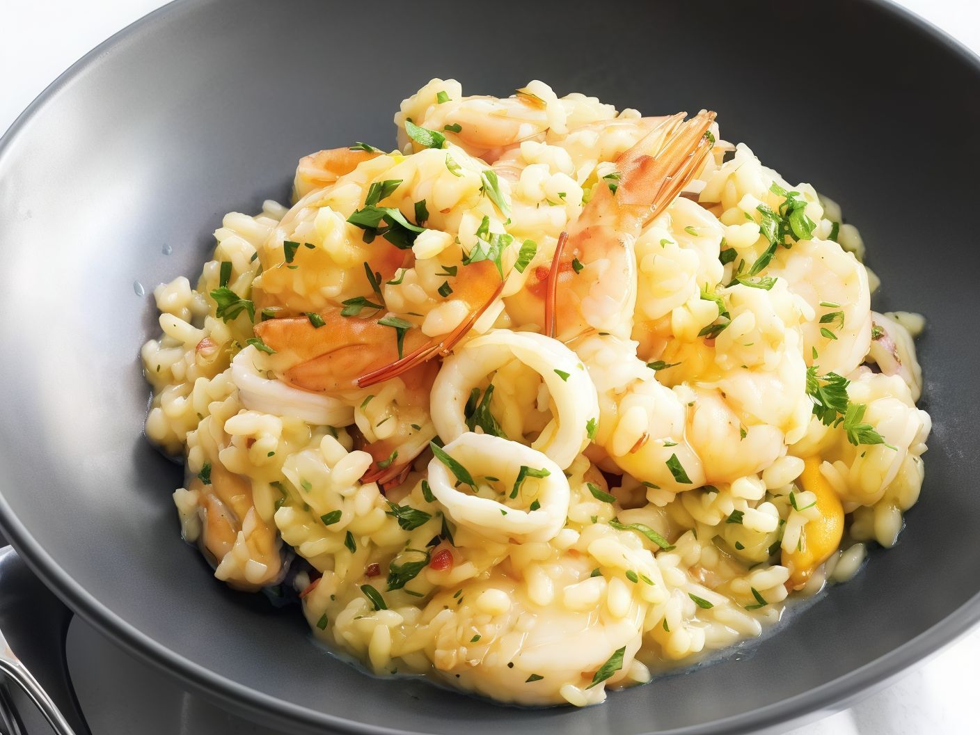 Shrimp Risotto With Lemon Sauce